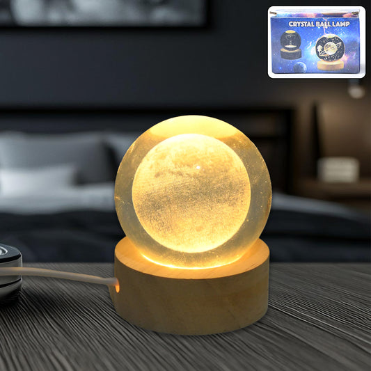 3d Crystal Ball Lamps With Base (1 Pc)